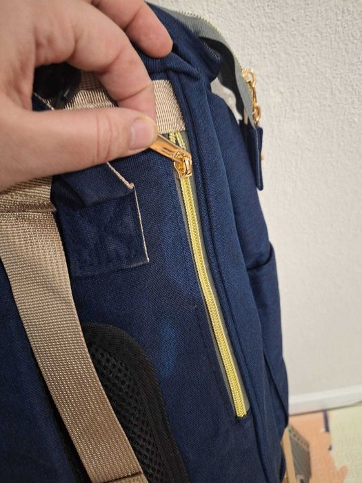 Rucsac multifunctional pentru Scutece Bebelusi cu patut pliabil