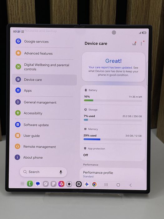 Samsung Z Fold 6 256Gb 12Gb ram 100% bat (177 cicluri) Garantie #62555