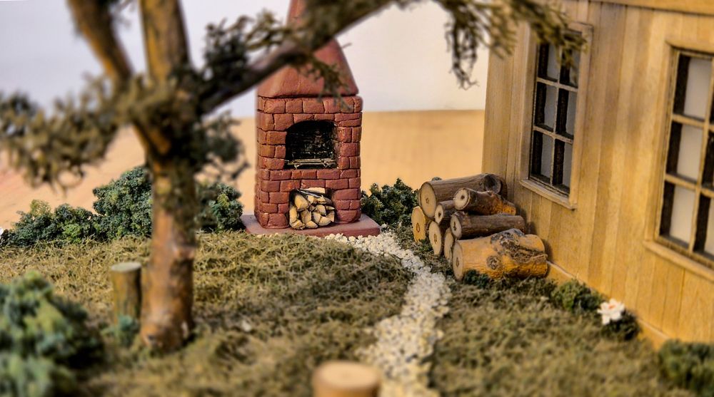 Casuta Taramul Viselor miniatura handmade