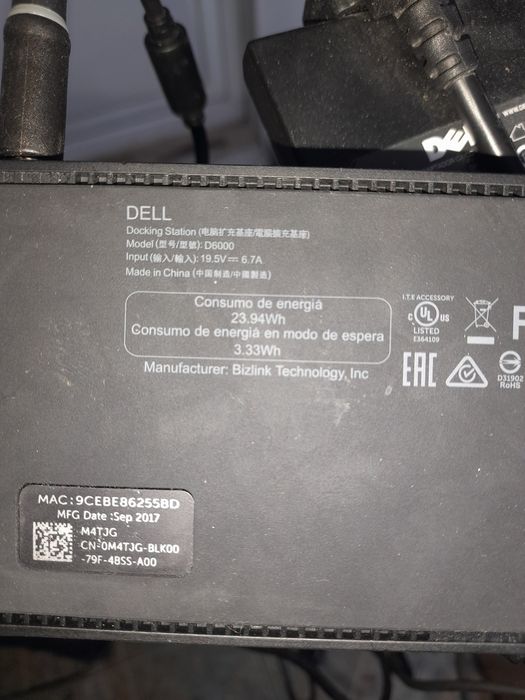 Doking station dell d6000