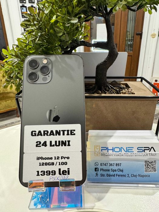 iPhone 12 Pro 128Gb 100% - Din magazin,cu garantie! Rate TBI