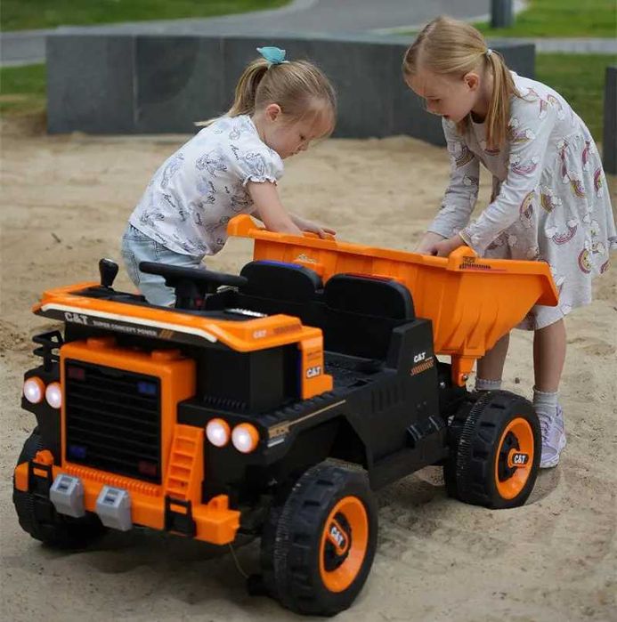 Basculanta electrica, Kinderauto BJDQ818 120W 12V 10Ah galben