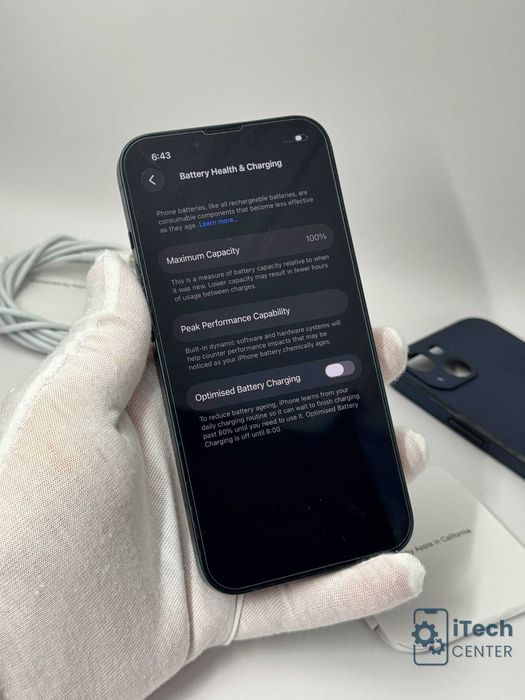 iPhone 13, 128GB, Midnight, 100% батерия, ОТЛИЧЕН, ГАРАНЦИЯ!
