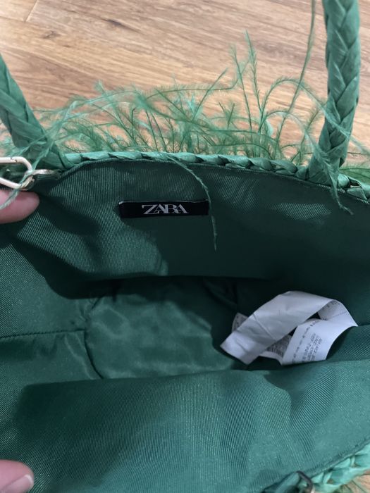 Соломенная сумка zara