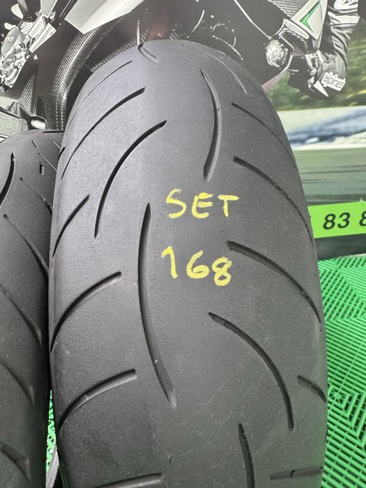 Set Anvelope Moto 120 70 17 si 180 55 17 Metzeler Roadtec Z8 2023 Cauciuc Fata spate Set168