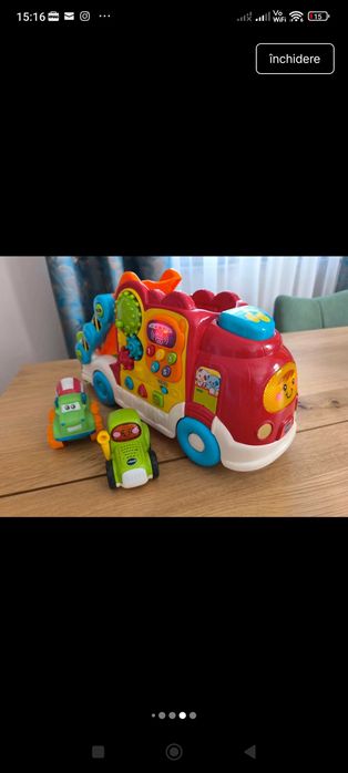 Set mașini autospeciale + Vtech car transporter