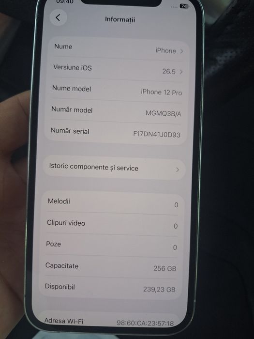 Iphone 12 PRO 256 gb white