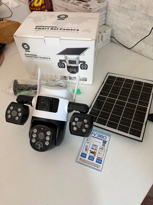 Camera video supraveghere 4G cu SIM si transmitere cu panou solar noua