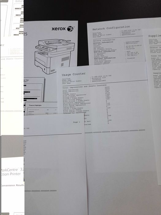 multifunctional laser alb negru A4 Xerox WorkCentre 3225