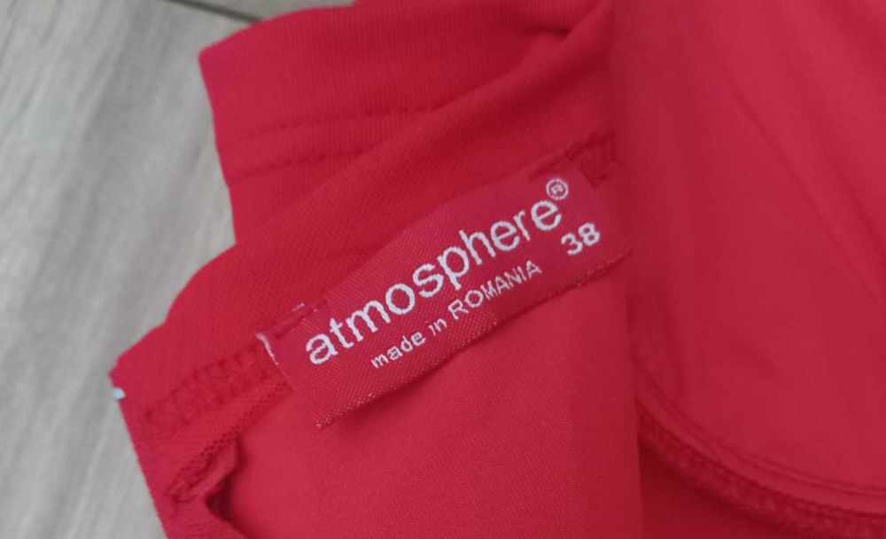 Rochie tul eleganta rosie cu pietricele Atmosphere marimea M (38)