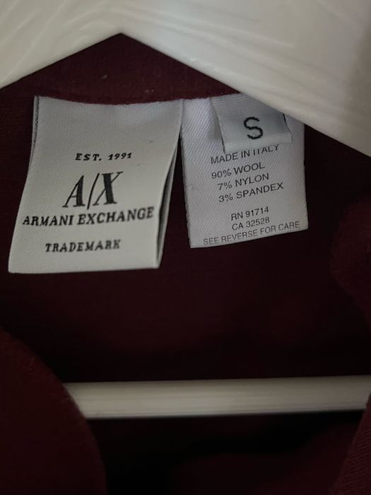 armani exchange кофта