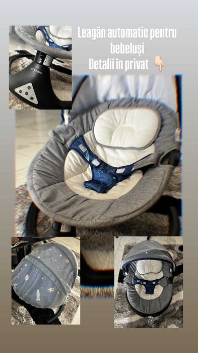 Leagăn electric pentru bebeluși