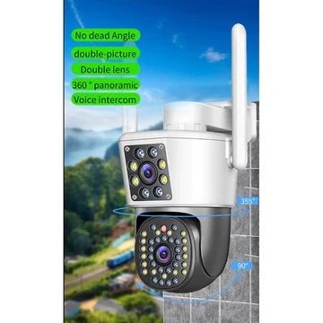 Camera de supraveghere dubla Wi-Fi JORTAN 6MP Full HD