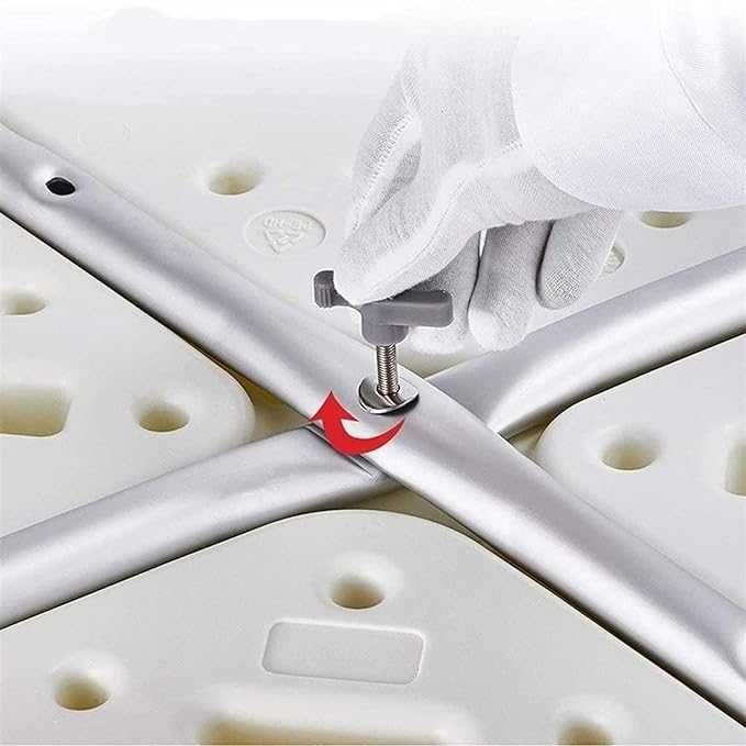 Стул-сиденье для душа "Антибак", телескопический, со спинкой pp61