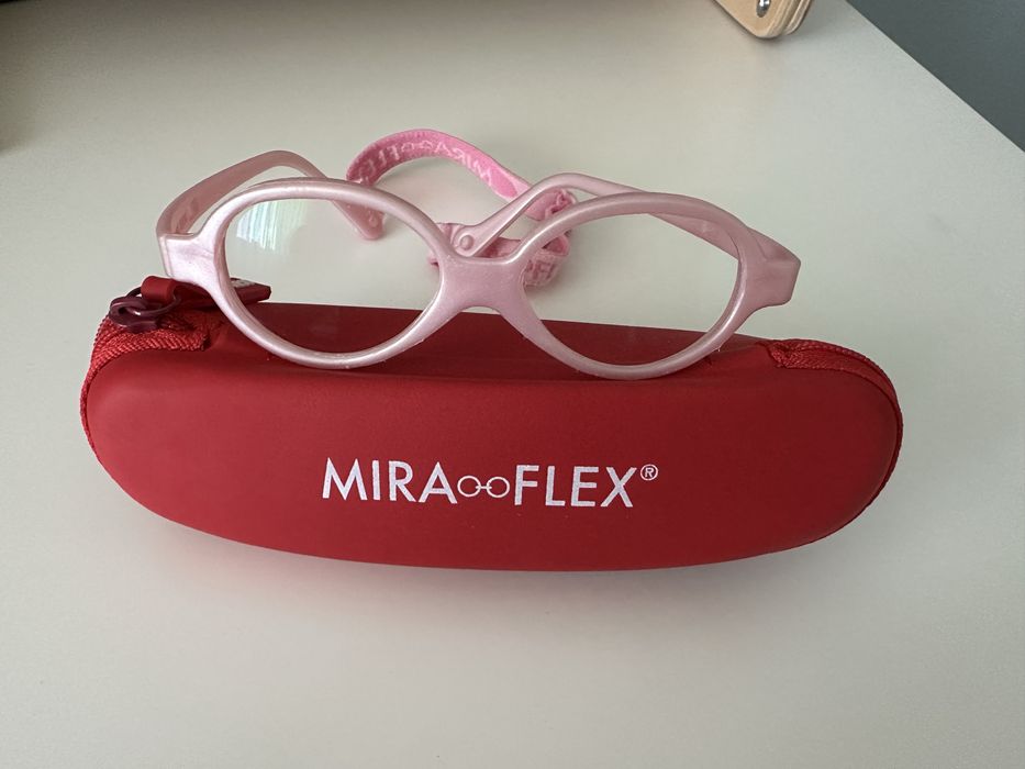 Rame ochelari atraumatice Miraflex Baby One 37/14 116 mm roz