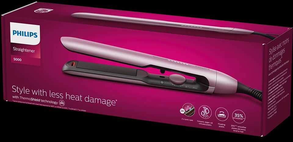 Преса за коса Philips BHS530, с йонизация, розов металик - НОВА !!