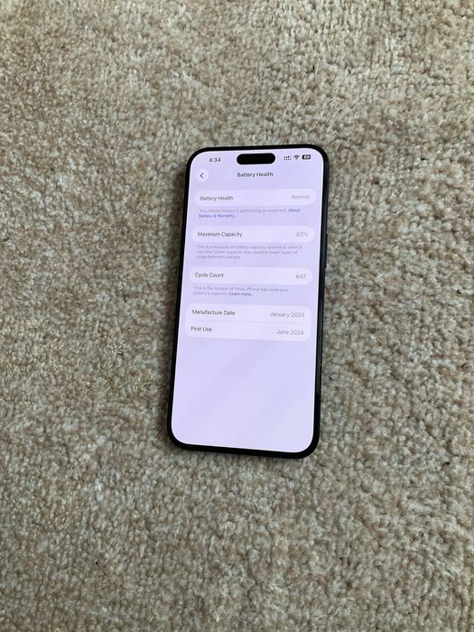 iPhone 15 Pro Max 256gb 83% yomkis