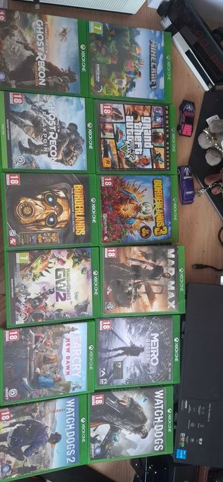 Xbox One S 1TB + 12 jocuri + 2 controllere + cablu alimentare + HDMI