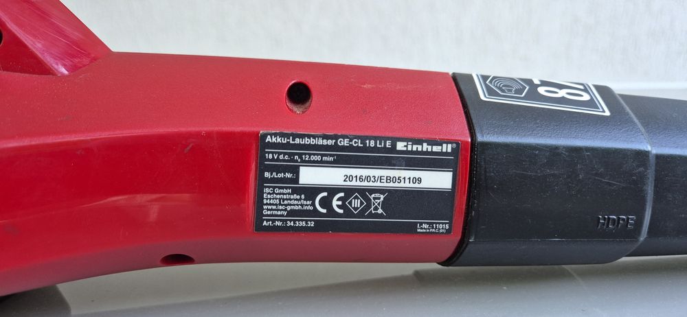 Suflanta Einhell pe acumulator!