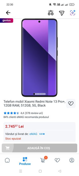 Telefon marca Xiaomi Redmi Note 13 Pro +.