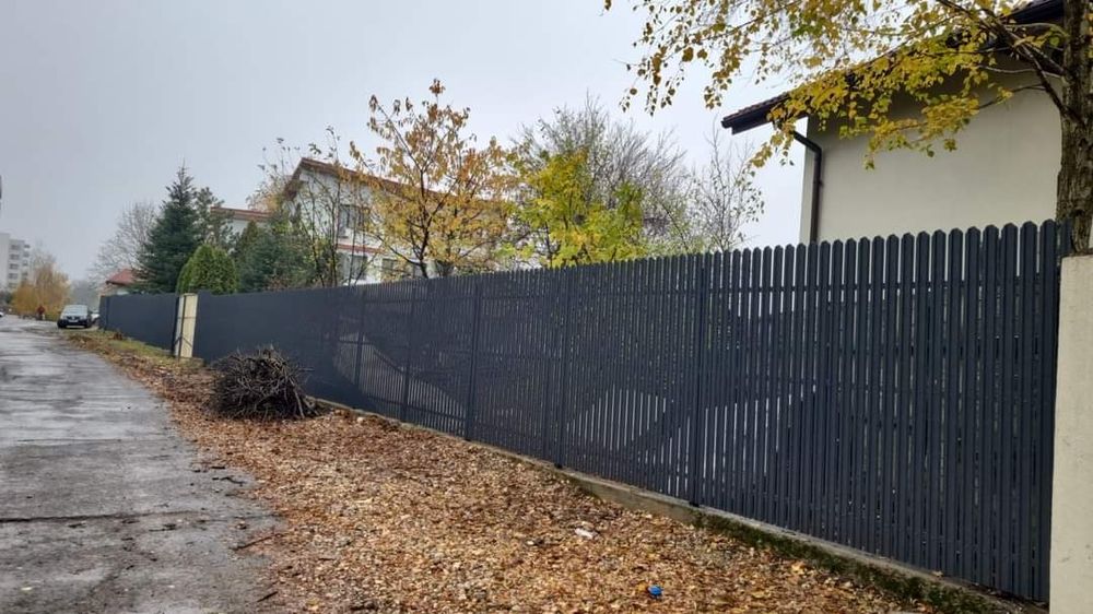 Garduri si porti din sipca metalica, panou stil jaluzele, tabla, plasa