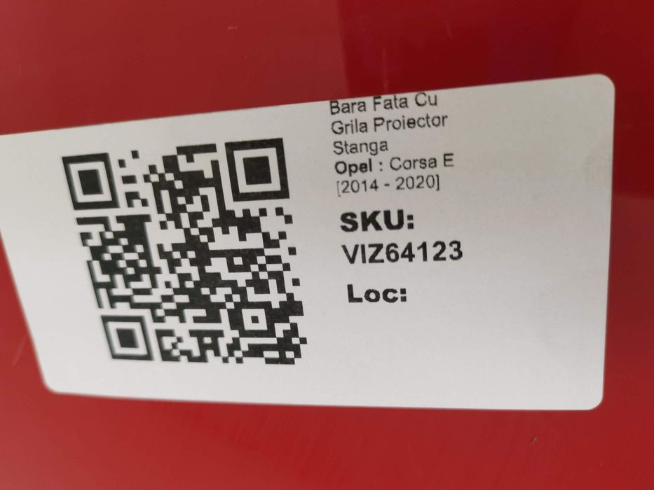 Предна Броня с Решетка и Проекторен Фар Ляв Опел Корса Е / Opel Corsa