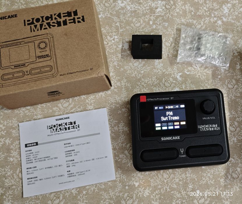 Гитарный процессор Sonicake Pocket Master педаль эффектов