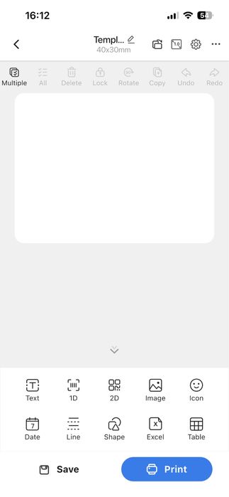 Преносим безжичен термопринтер за етикети баркод стикер батерия