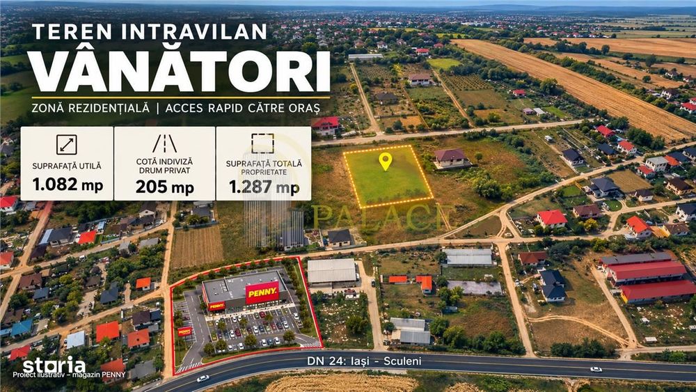 Teren intravilan Vanatori, ideal pentru locuinta individuala