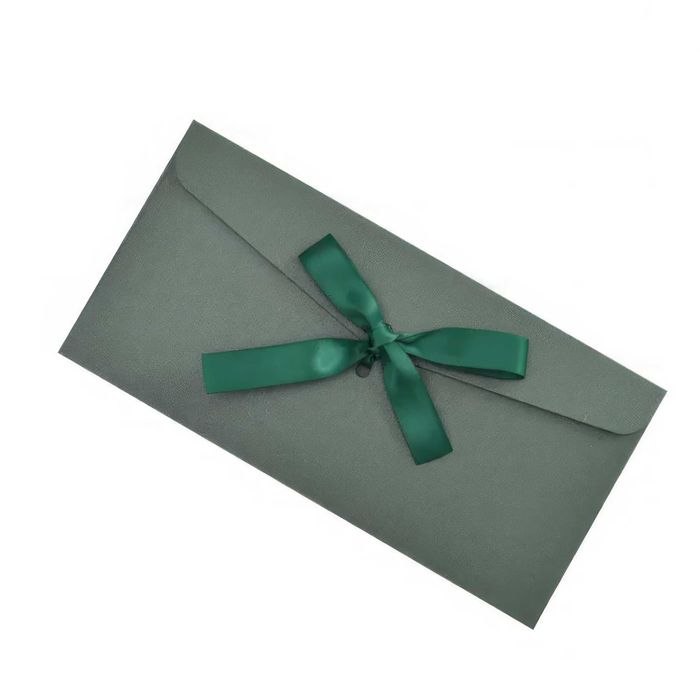 Подарочные конверты/Конверты с лентой  - разных цветов (220×110 мм)