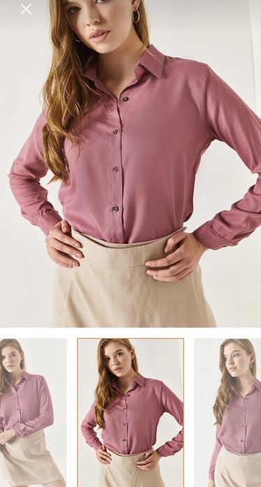 Нова розова дамска риза S