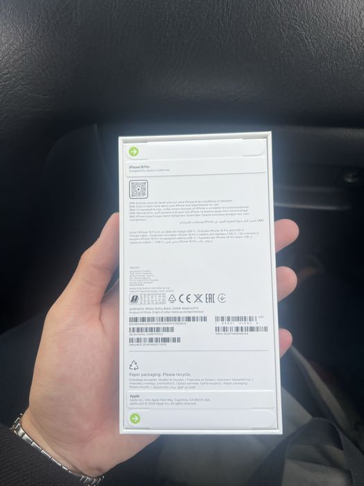 Iphone 18 pro черный 256gb не распечатанный