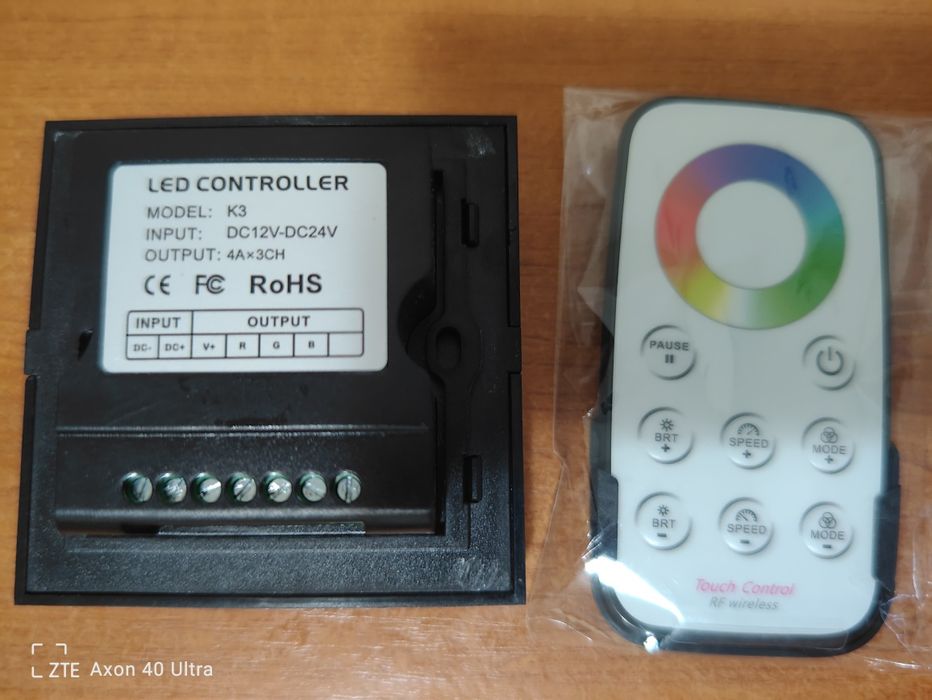 Controller dimabil de perete cu knob K3, pentru bandă LED RGB