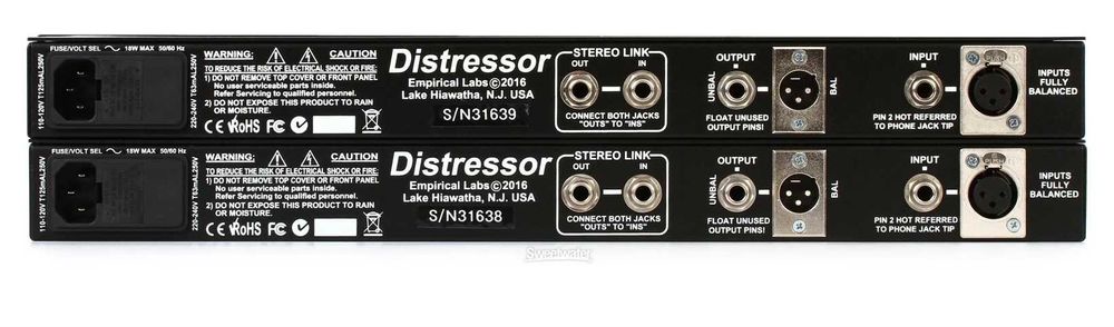 Empirical Labs EL8X-S Distressor Stereo Pair - подобранная пара 2шт