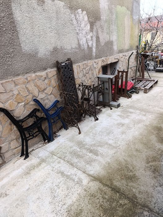 Picioare pentru bancă curte