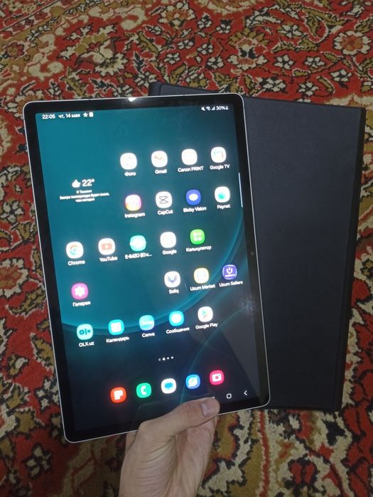 Samsung Tab S9 Fe Plus 5G sim kartali 8/128GB sotiladi Самсунг планшет