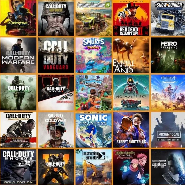 Продажа игр на ps 4,5