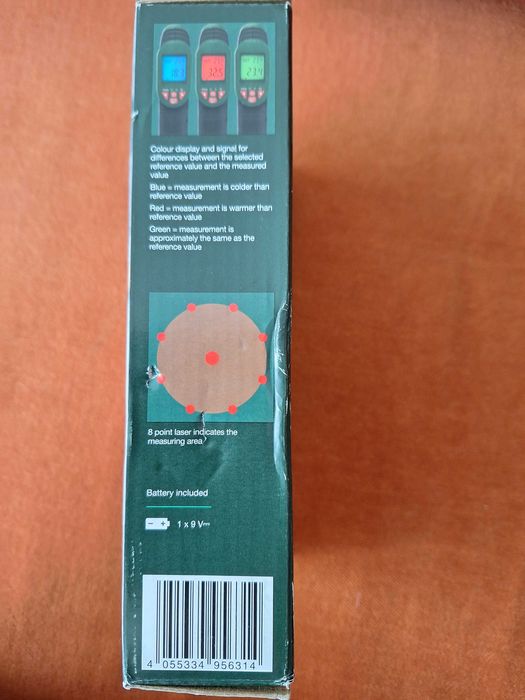 Termometru digital cu laser si infraroșu model PTI
380 B1 Parkside