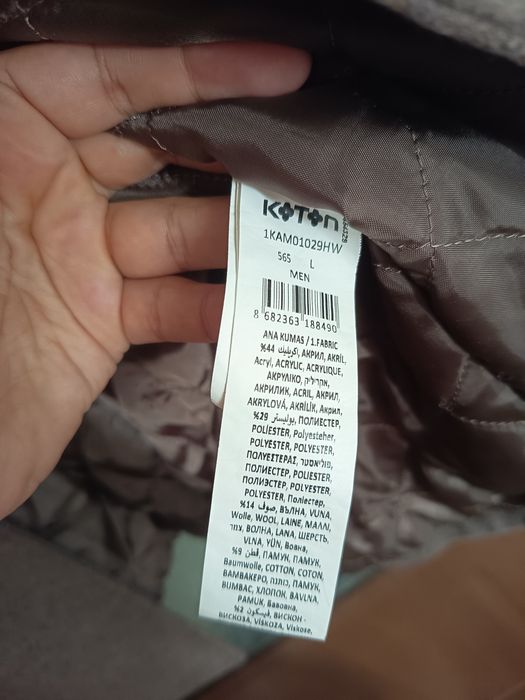 Palton cu lână Koton marimea L