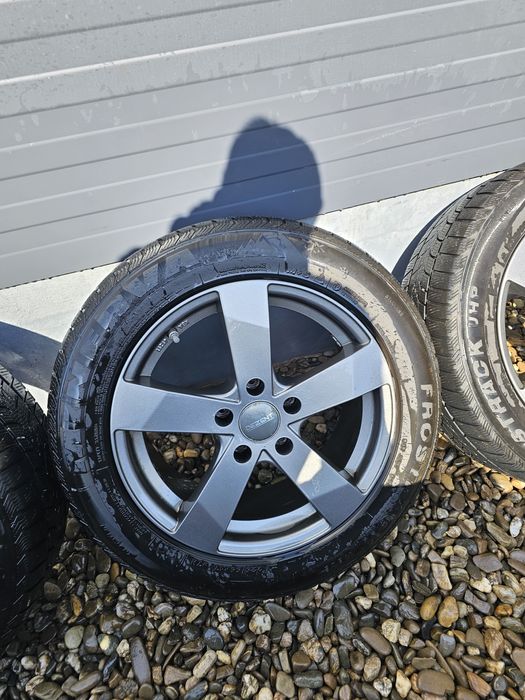 Jante Aliaj R17 5x120  cauciucuri 225 55 R17 ET42