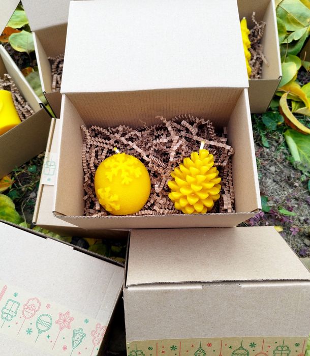 Подаръчни Кутии - Свещи от Пчелен Восък