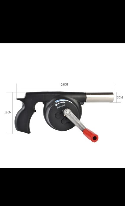 Мини портативный ручной механичиски ветилятор для барбекю и пекника