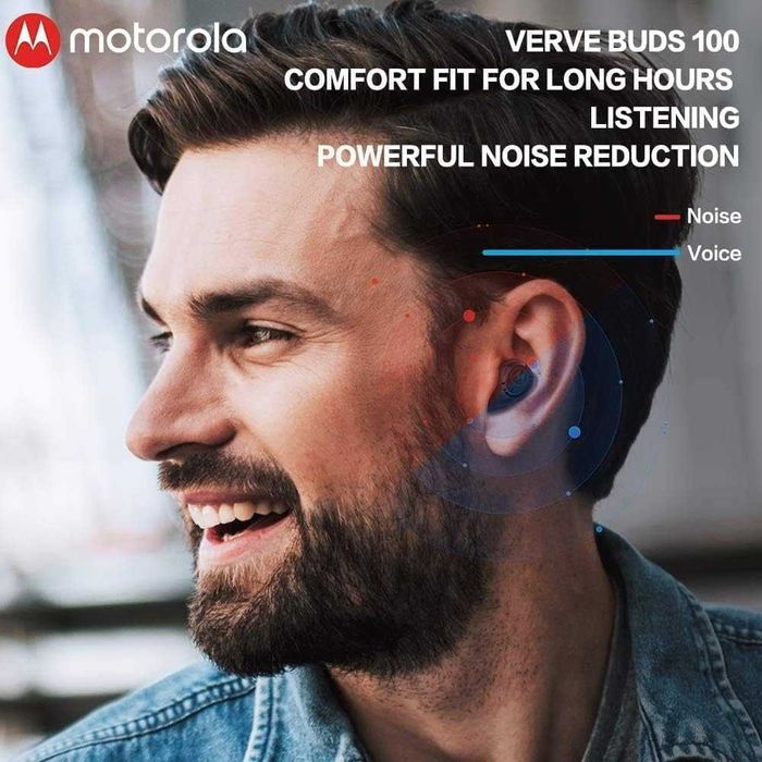 Безжични слушалки Motorola VerveBuds 100 Bluetooth (Нови)