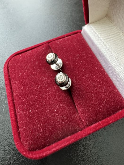 Серьги пусеты с бриллиантами 585