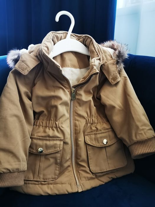 Geaca parka vătuita, mărimea 74, brand H&M