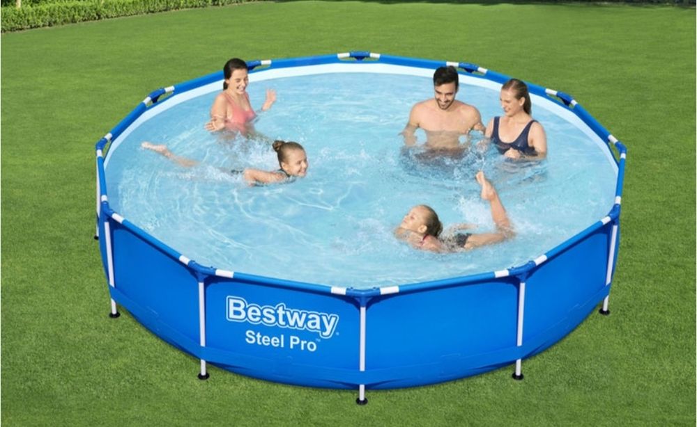 Басейн сглобяем 3.66м-76см с филтър помпа Bestway гаранция 2г.Нов
