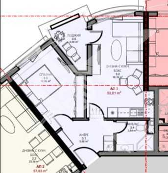 Продава се Двустаен апартамент в Поморие - 53 кв.м за 2708 €/кв.м - Снимка #1