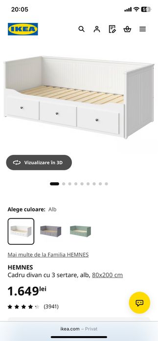 Cadru Divan 3 sertare
