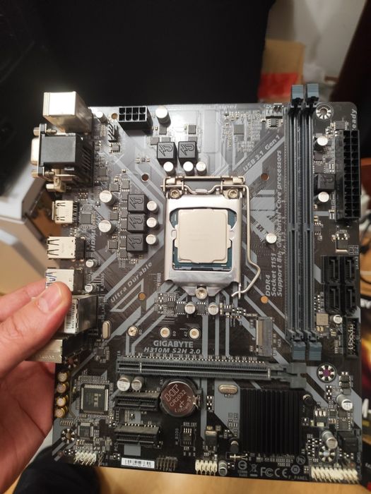 Продам комплект i3 9100f gigabyte h310m sh 2.0