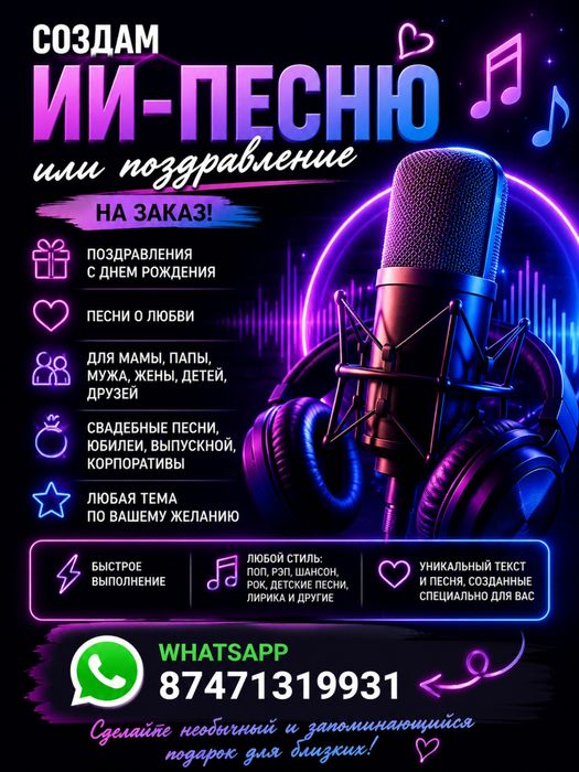 Музыкальное поздравление любое мероприятие